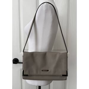 Michael Kors Women's Taupe Pebble Leather Clutch Shoulder Bags